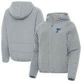 NHL Gray St. Louis Blues Antigua Women's Raglan Universe Full-Zip Hooded Jacket