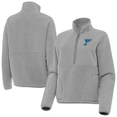 NHL Gray St. Louis Blues Antigua Women's Figure Half-Zip Pullover