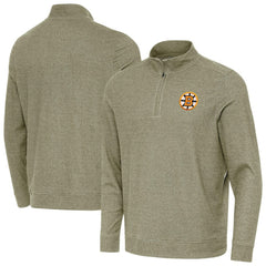 NHL Olive Boston Bruins Antigua Subtle Quarter-Zip Sweatshirt