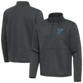 NHL Pewter St. Louis Blues Antigua Twist Quarter-Zip Pullover Jacket