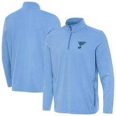 NHL Blue St. Louis Blues Antigua Perilous Quarter-Zip Sweatshirt