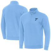 NHL Blue St. Louis Blues Antigua Victory Quarter-Zip Pullover Top