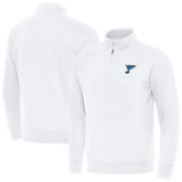 NHL White St. Louis Blues Antigua Victory Quarter-Zip Pullover Top