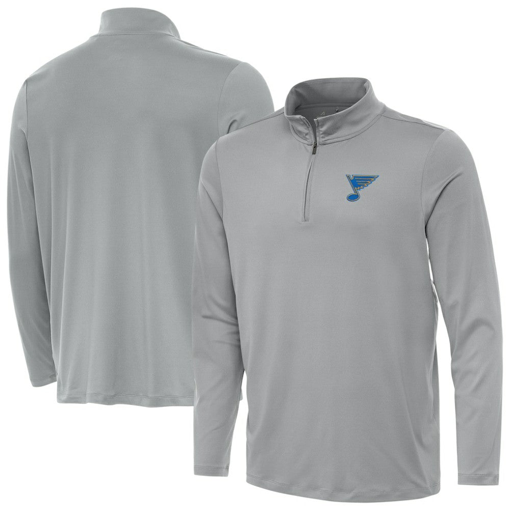 NHL Gray St. Louis Blues Antigua Reprocess Quarter-Zip Pullover