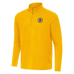 NHL Gold Boston Bruins Antigua Intent Quarter-Zip Top