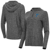 NHL Heather Black St. Louis Blues Antigua Women's Daybreak Quarter-Zip Hoodie