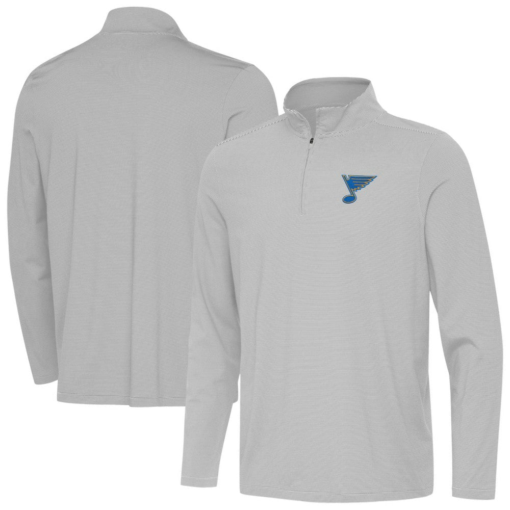 NHL Gray St. Louis Blues Antigua Twine Quarter-Zip Pullover
