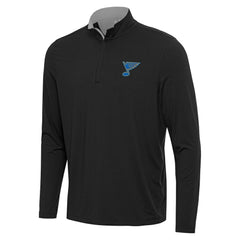 NHL Heather Gray St. Louis Blues Antigua Content Quarter-Zip Jacket