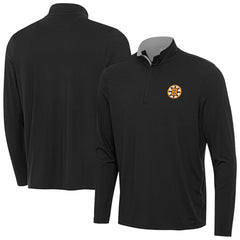 NHL Heather Gray Boston Bruins Antigua Content Quarter-Zip Jacket