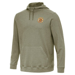 NHL Olive Boston Bruins Antigua Cloud Pullover Hoodie