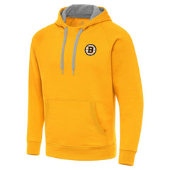 NHL Gold Boston Bruins Antigua Victory Pullover Hoodie