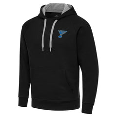 NHL Black St. Louis Blues Antigua Victory Pullover Hoodie