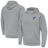 NHL Heather Gray St. Louis Blues Antigua Victory Pullover Hoodie