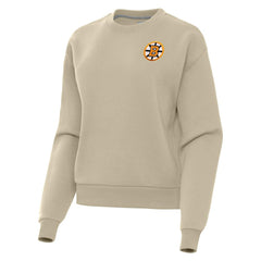 NHL Olive Boston Bruins Antigua Women's Victory Pullover Sweatshirt