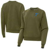 NHL Olive St. Louis Blues Antigua Women's Victory Pullover Sweatshirt