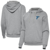 NHL Heather Gray St. Louis Blues Antigua Women's Victory Pullover Hoodie