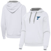 NHL White St. Louis Blues Antigua Women's Victory Pullover Hoodie