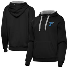 NHL Black St. Louis Blues Antigua Women's Victory Pullover Hoodie