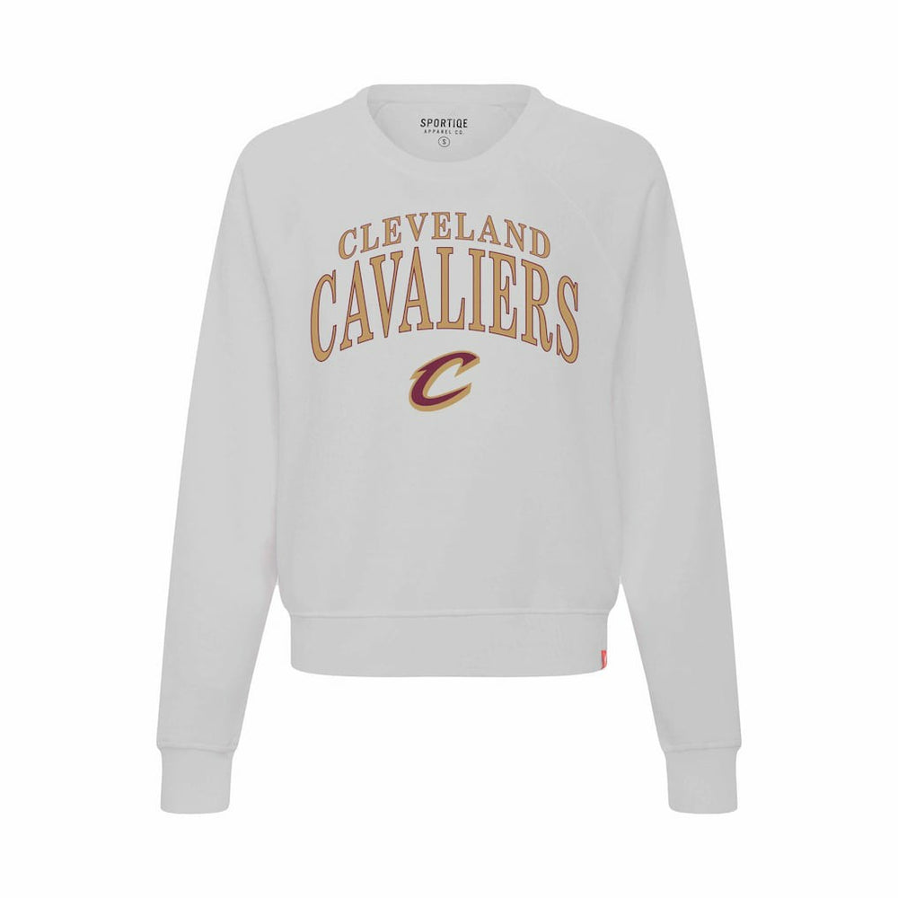 NBA Cleveland Cavaliers Sportiqe Women's Genuine Issue Collection Ashlyn Cropped Sweatshirt sale
