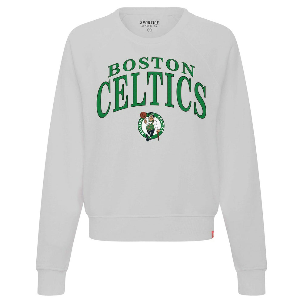 NBA Boston Celtics Sportiqe Women's Genuine Issue Collection Ashlyn Cropped Sweatshirt