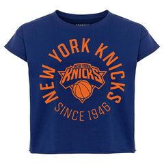 NBA New York Knicks Sportiqe Women's Cropped Genuine Issue Collection Alana T-Shirt