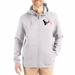 Cutter & Buck Roam Epic Comfort Recycled Full-Zip Hoodie Jacket - Houston Texans
