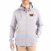 Cutter & Buck Roam Epic Comfort Recycled Full-Zip Hoodie Jacket - Washington Commanders