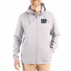 Cutter & Buck Roam Epic Comfort Recycled Full-Zip Hoodie Jacket - Cincinnati Bengals