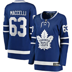 NHL Blue Matias Maccelli Toronto Maple Leafs Fanatics Women's Home Breakaway Jersey