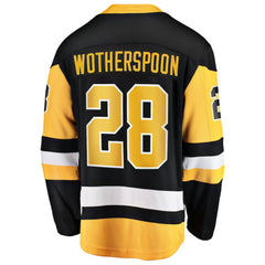 NHL Black Parker Wotherspoon Pittsburgh Penguins Fanatics Home Breakaway Jersey
