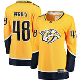 NHL Gold Nick Perbix Nashville Predators Fanatics Women's Home Breakaway Jersey