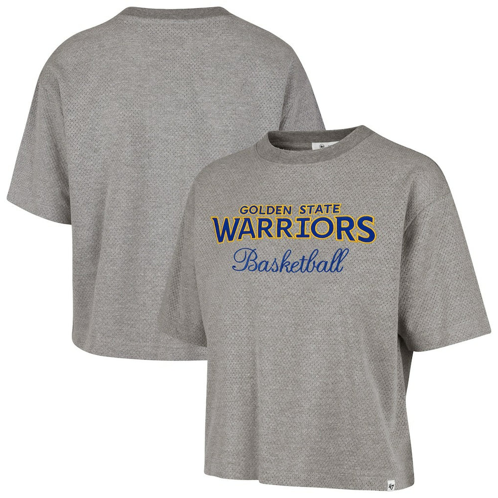 NBA Golden State Warriors '47 Women's Pivot Drop Needle Cropped T-Shirt sale