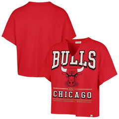 NBA Chicago Bulls '47 Women's Elation Oversized Notch Neck T-Shirt sale
