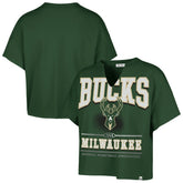 NBA Milwaukee Bucks '47 Women's Elation Oversized Notch Neck T-Shirt