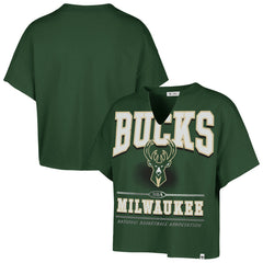 NBA Milwaukee Bucks '47 Women's Elation Oversized Notch Neck T-Shirt