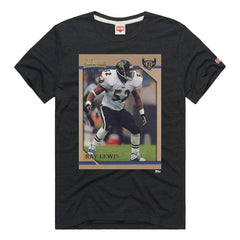 Ray Lewis Homage Unisex NFL Topps Trading Card Tri-Blend T-Shirt - Baltimore Ravens