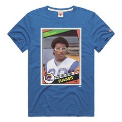 Eric Dickerson Homage Unisex NFL Topps Trading Card Tri-Blend T-Shirt - Los Angeles Rams