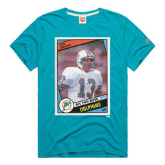 Dan Marino Homage Unisex NFL Topps Trading Card Tri-Blend T-Shirt - Miami Dolphins