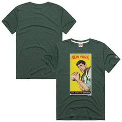Joe Namath Homage Unisex NFL Topps Trading Card Tri-Blend T-Shirt - New York Jets