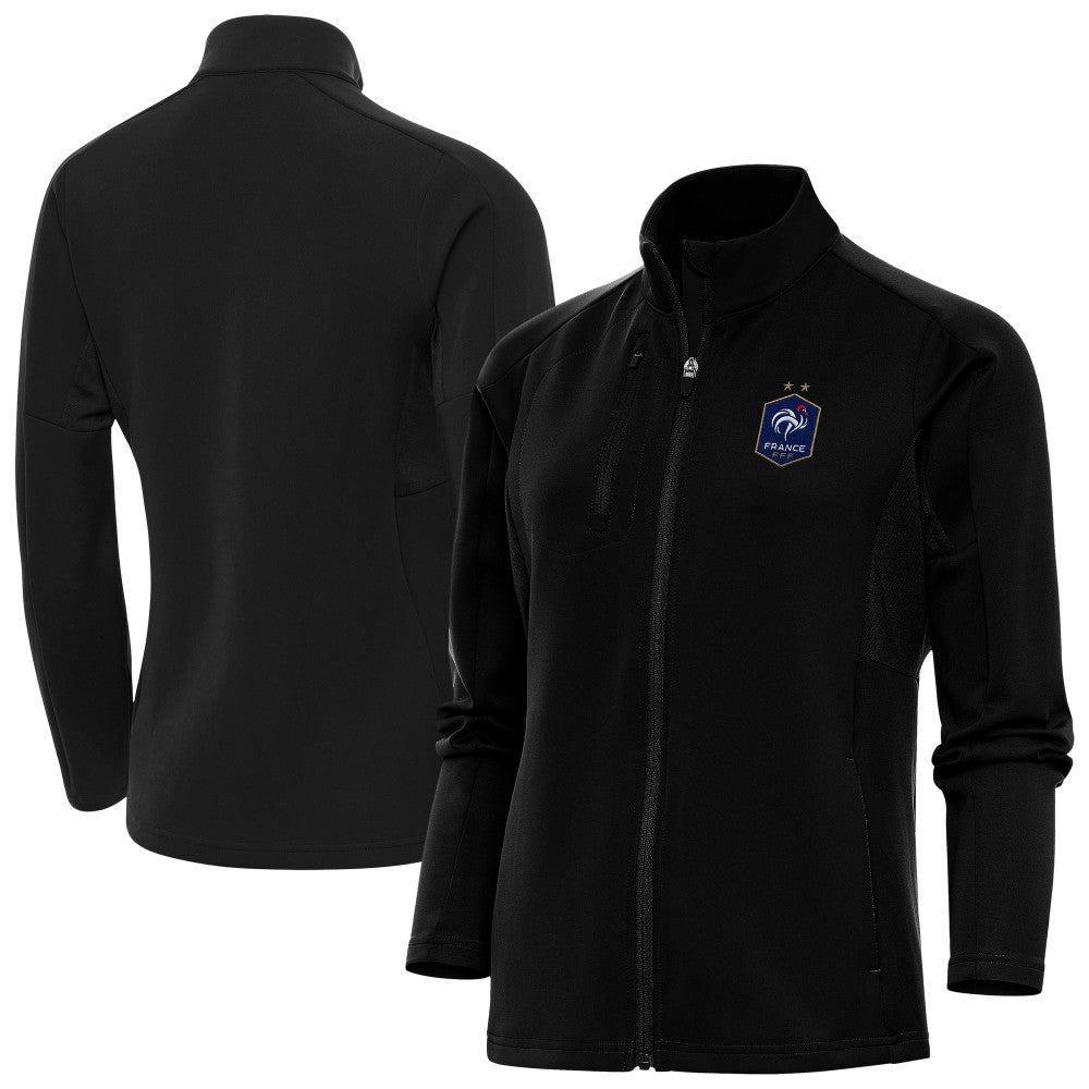 France National Team Antigua Women's Genesis Full-Zip Jacket - Black