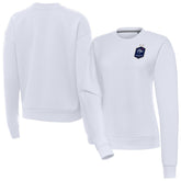 France National Team Antigua Women's Takeover Pullover Sweatshirt - White
