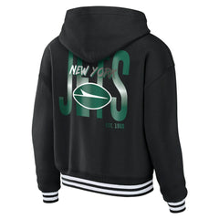 WEAR by Erin Andrews Women's Lace-Up Fleece Hoodie - New York Jets