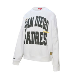 MLB San Diego Padres Mitchell & Ness Women's Oversized Cooperstown Sweatshirt