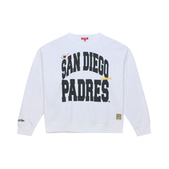 MLB San Diego Padres Mitchell & Ness Women's Oversized Cooperstown Sweatshirt