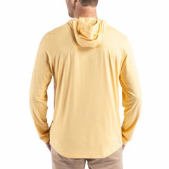 Cutter & Buck Throwback Logo Coastline Epic Comfort Eco Recycled Long Sleeve Hoodie T-Shirt - New Orleans Saints