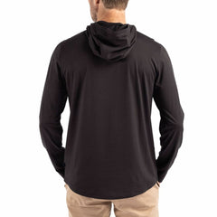 Cutter & Buck Coastline Epic Comfort Eco Recycled Long Sleeve Hoodie T-Shirt - Tampa Bay Buccaneers