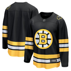 NHL Black Boston Bruins Fanatics Anniversary Home Breakaway Jersey