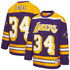 NBA Shaquille O'Neal Los Angeles Lakers Unisex Maxxed Out Fashion Hockey Jersey