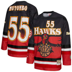 NBA Dikembe Mutombo Atlanta Hawks Unisex Maxxed Out Fashion Hockey Jersey