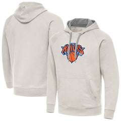 NBA New York Knicks Antigua Big Logo Victory Pullover Hoodie